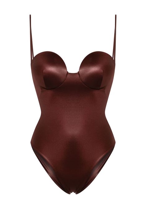 Brown Retro swimsuit Magda Butrym - women